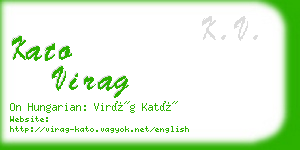 kato virag business card